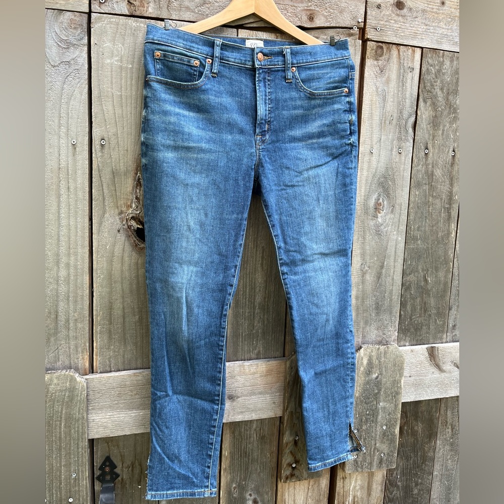 J Crew 9inch High-Rise Toothpick Jeans